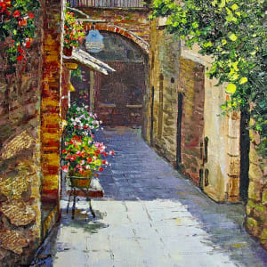 Italian Village Street I by Diane K. Hewitt