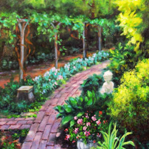 English Garden Path by Diane K. Hewitt