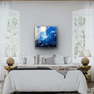 Blue Vibes by Diane K. Hewitt  Image:  ‘Blue Glow’ by Contemporary North Georgia Artist Diane K. Hewitt. RV 3 