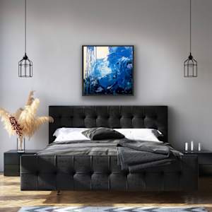 Blue Vibes by Diane K. Hewitt  Image:  ‘Blue Glow’ by Contemporary North Georgia Artist Diane K. Hewitt.  RV2