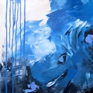 Blue Vibes - Note Card by Diane K. Hewitt