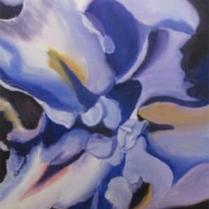 Fine Art Print Inner Blue Iris by Diane K. Hewitt