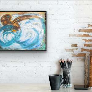 The Swimmer by Diane K. Hewitt  Image: 'The Swimmer', By North Metro Atlanta Representational And Abstract Artist Diane K. Hewitt RV 5