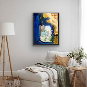 The Nestling by Diane K. Hewitt  Image: The Nestling 20 x 16” Mixed Media on Canvas RV 6