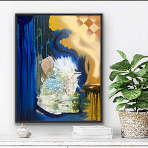 The Nestling by Diane K. Hewitt  Image: The Nestling 20 x 16” Mixed Media on Canvas RV 3