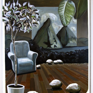Pitons on Linen by Mathew Tucker