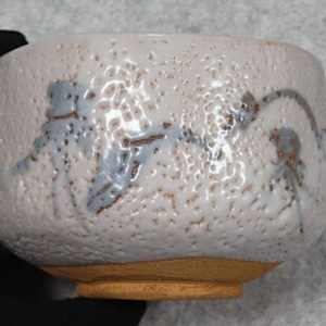 Sato Jūzō (佐藤重造) Shino Chawan, "Kōjitsu" (好日), inscribed by Fukumoto Sekio of Daitoku-ji  b.1943 by Sato Juzo (佐藤重造) 