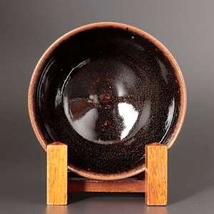 Zeze-yaki Chawan of the “flying circle form” (飛圓形) with Inscription by Hikada Soya (宗也山) 1884–1946 by Kagerōen Kiln (陽炎園) Artist Unknown 