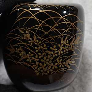 Natsume 棗 (tea caddy) by Takasaki Shûhô I   高崎秋峰 by Takasaki Shûhô 高崎秋峰 