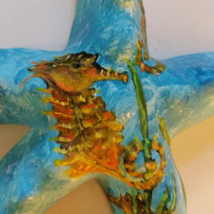 Starfish Seahorses by Lora Wood 