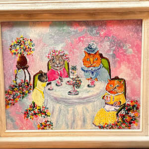 The Kitties Tea Party by Lora Wood 