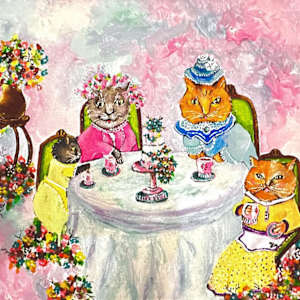The Kitties Tea Party by Lora Wood, Image 1.