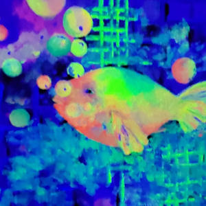 Caged by Lora Wood  Image: Under Blacklight