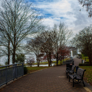 Riverwalk III by Lora Wood