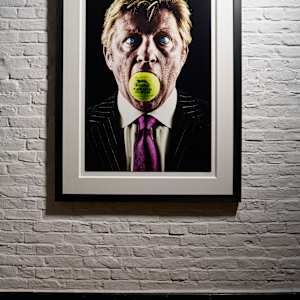 I'm Not Your Boris! by Christoph A. Michaelis  Image: 120x80cm, Edition of 12 + 3 E.A., presented in exclusive handcrafted frame 150x100cm by 'de Lijstenmakers' (Amsterdam) with heavy, 12mm, clothcovered art-passe-partout and UV70 art-glass, prices on request