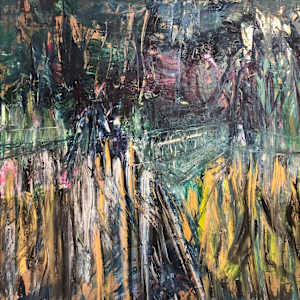 Elements of nature 4  acrylic on canvas, 100 cm x 120 cm by Elvira Heimann