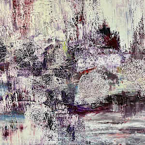 Evolution of the senses 4  acrylic and oil on canvas, 100 cm x 120 cm by Elvira Heimann