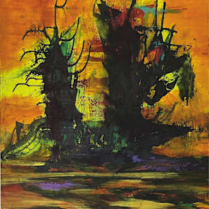 Living by the fjord II  acrylic on cotton, 120 cm x 100 cm x 3,5 cm by Elvira Heimann