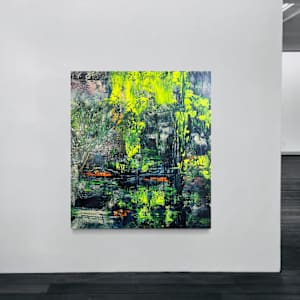 Unfolding Energy 6  110x100cm, acrylic on alu-sandwich, 2023 by Elvira Heimann