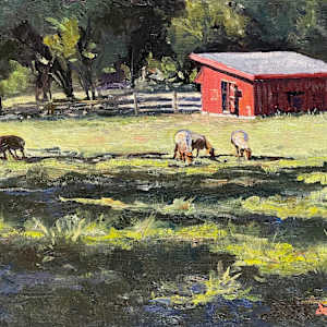 Sheepyard at Plumsock Farm by Jennifer Gorman-Strawbridge