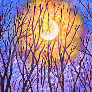 Backyard Moon by Wendy Born  Image: Detail