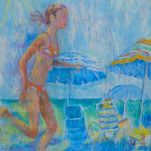 Running Girl, Long Beach Island by Wendy Born, Image 1.