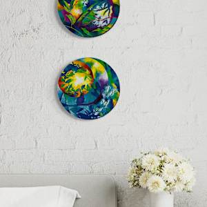 Echos, Circle Series by Wendy Born  Image: Echos & Connections, bedroom