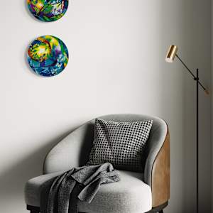 Echos, Circle Series by Wendy Born  Image: Echos & Connections, living room