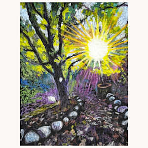 Source Seek, Petite Original 3x4" by Wendy Born  Image: Source Seek, Petite Original 3x4"