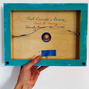 Pool Friends by Wendy Born  Image: Back, mounted 9x12"