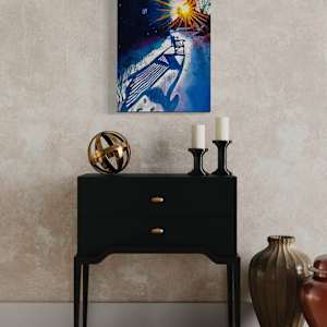 Presence Unseen by Wendy Born  Image: Presence Unseen 14x18" In Situ Table Front view