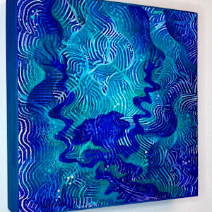 Swim Staycation by Wendy Born  Image: Swim Staycation, 8x8" left side view