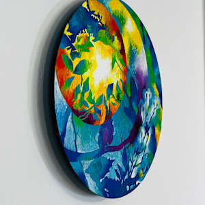 Echos, Circle Series by Wendy Born  Image: Echos, left side