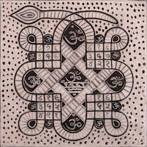 Naga Mandala by Aditya Prakash (1924-2008)