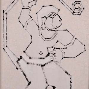 Hanuman in Lanka by Aditya Prakash (1924-2008)