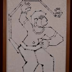 Hanuman in Lanka by Aditya Prakash (1924-2008) 