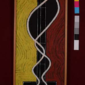 Yellow and Red Modular by Aditya Prakash (1924-2008) 
