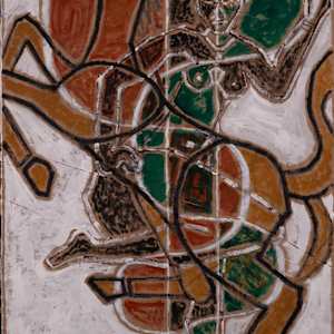 Horseback Woman by Aditya Prakash (1924-2008)