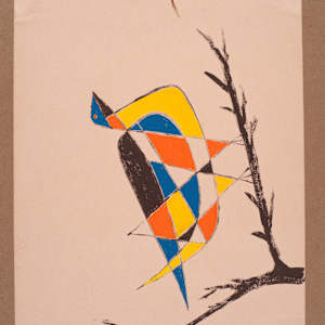 Fragmented Bird on Tree by Aditya Prakash 