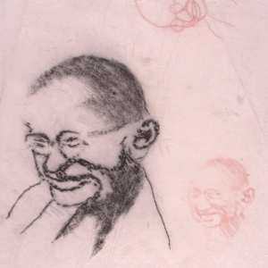 Gandhi Sketches by Aditya Prakash (1924-2008)