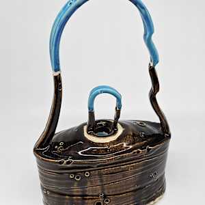 Life Vessels: Clay Bag Series - Sky Blue by JOHN GOOD, Image 2.