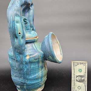 Life Vessels: Unusable Teapot Series - Blue Monday by JOHN GOOD 