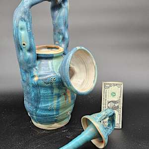 Life Vessels: Unusable Teapot Series - Blue Monday by JOHN GOOD 