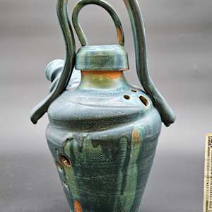 Life Vessels: Unusable Teapot Series - Rainey Day at the Lake by JOHN GOOD 