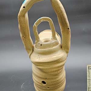 Life Vessels: Unusable Teapot Series - Blue Dots by JOHN GOOD 