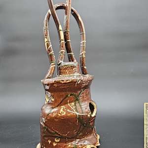 Life Vessels: Clay Bag Series - White Circles by JOHN H GOOD, Image 2.