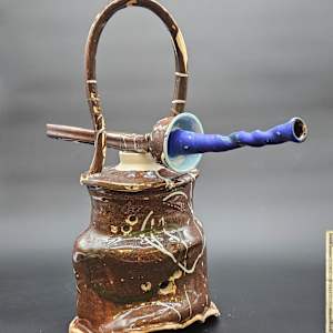 Life Vessels: Clay Bag Series - White Circles by JOHN H GOOD, Image 4.