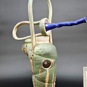 Life Vessels: Unusable Teapot Series - Freddie #1 by JOHN H GOOD  Image: Lid Detail