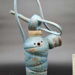 Life Vessels: Unusable Teapot Series - Close to a breaking point by JOHN H GOOD  Image: Lid Detail