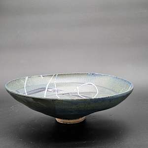 Life Vessels: Tempest Bowl Series - White Circle by JOHN H GOOD 